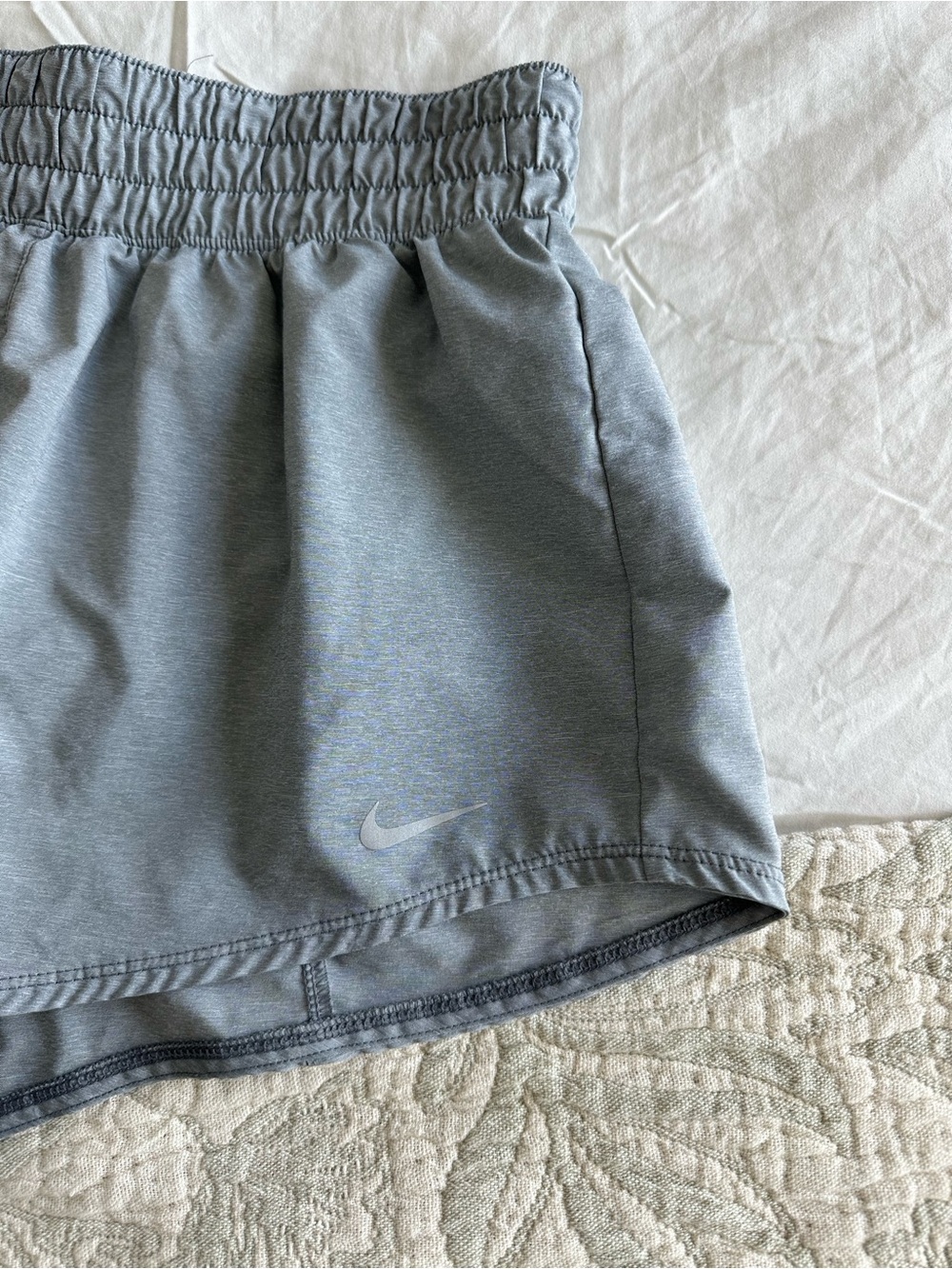 Nike Light Gray Performance Shorts with Liner